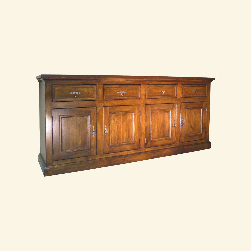 French Country Four Door Sideboard stained Sequoia