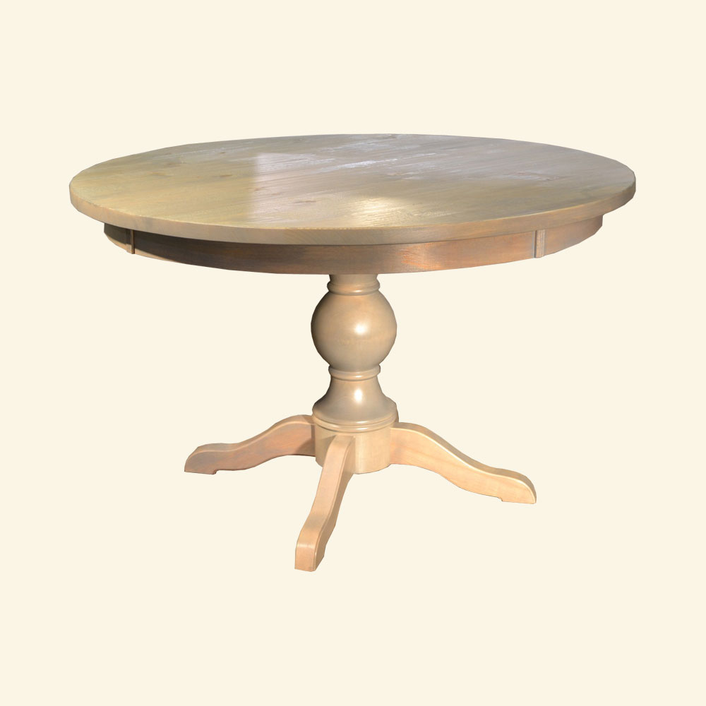 French Country 48 inch turned base Table