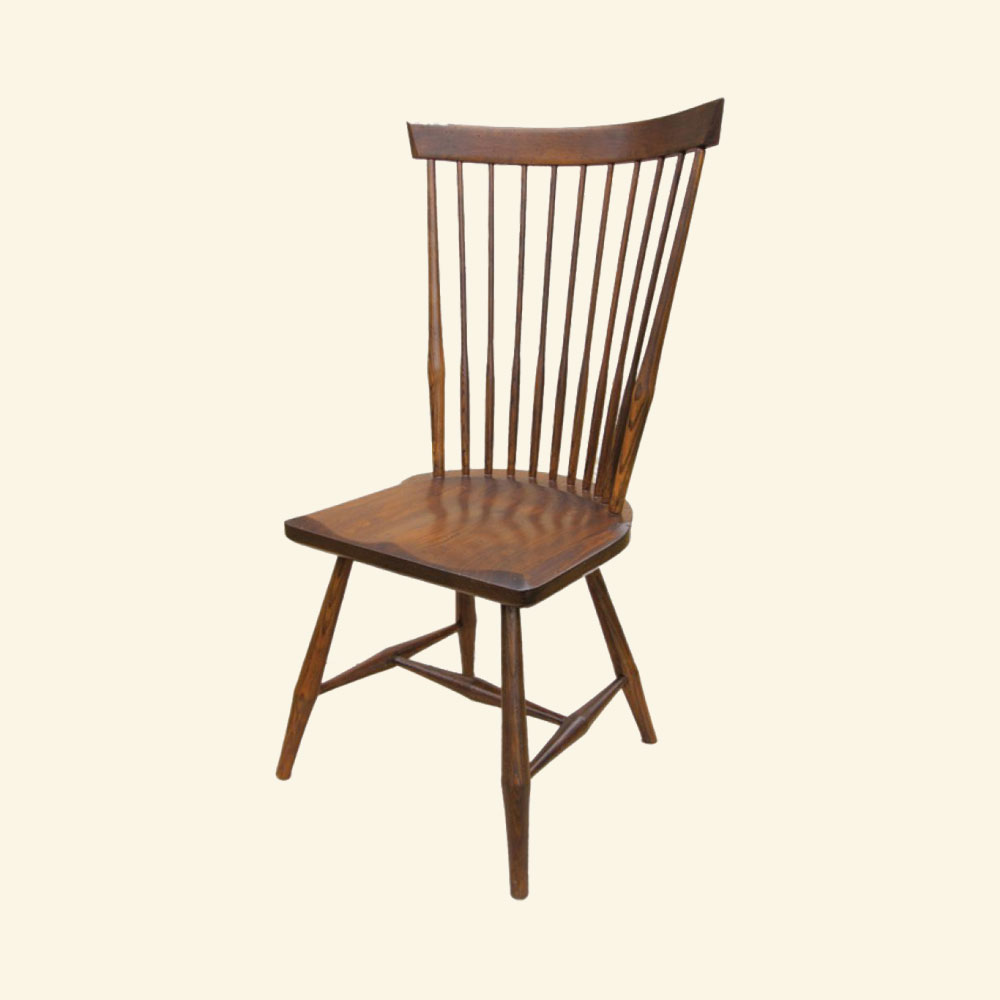 French Country Fan Back Side Chair, Sequoia