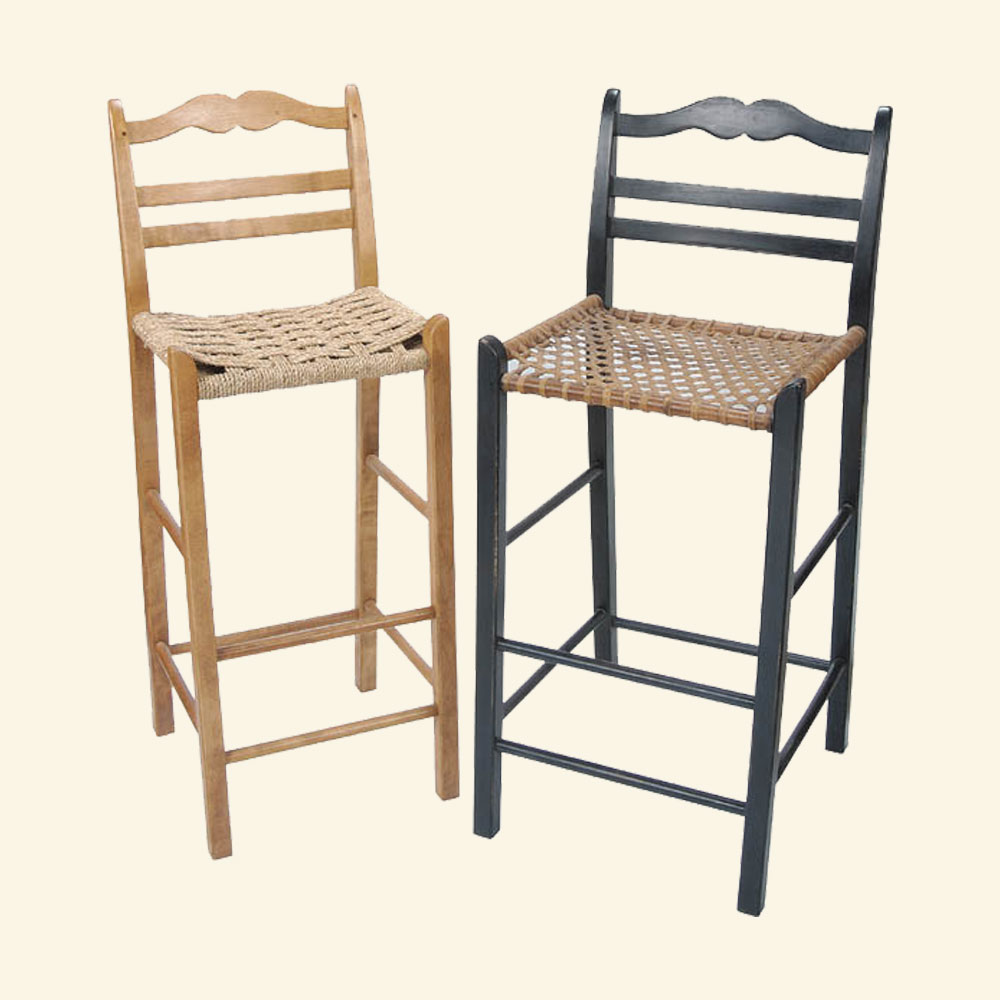 French Country Ladderback Counter Stool and Barstool
