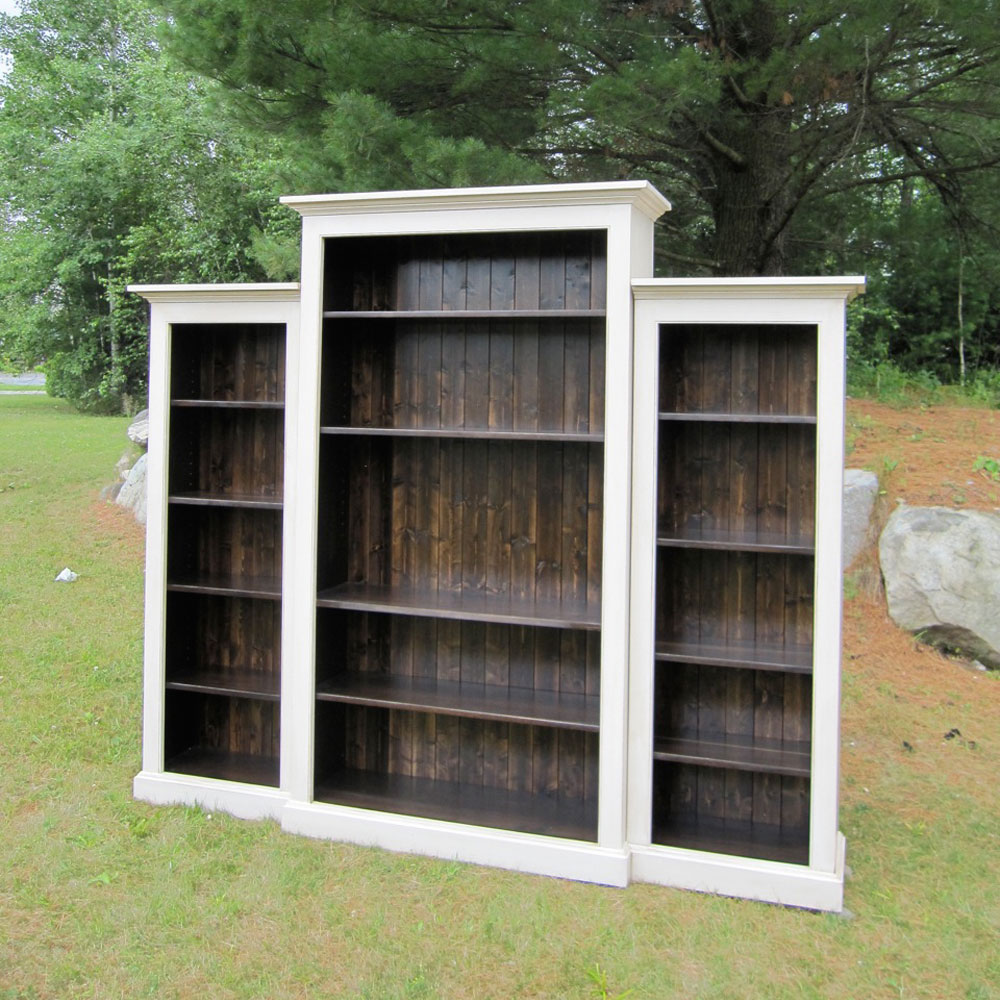 French Country Nesting Bookcase Wall Unit, View