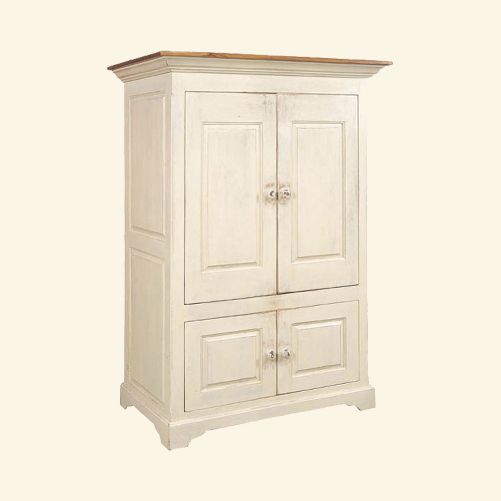 French Country Pocket Door TV Armoire