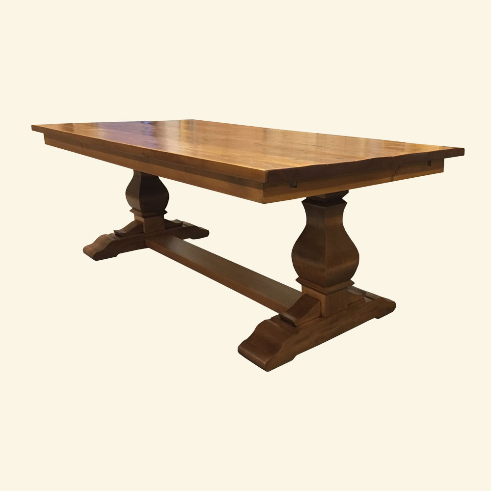 French Country Provincial Trestle Dining Table