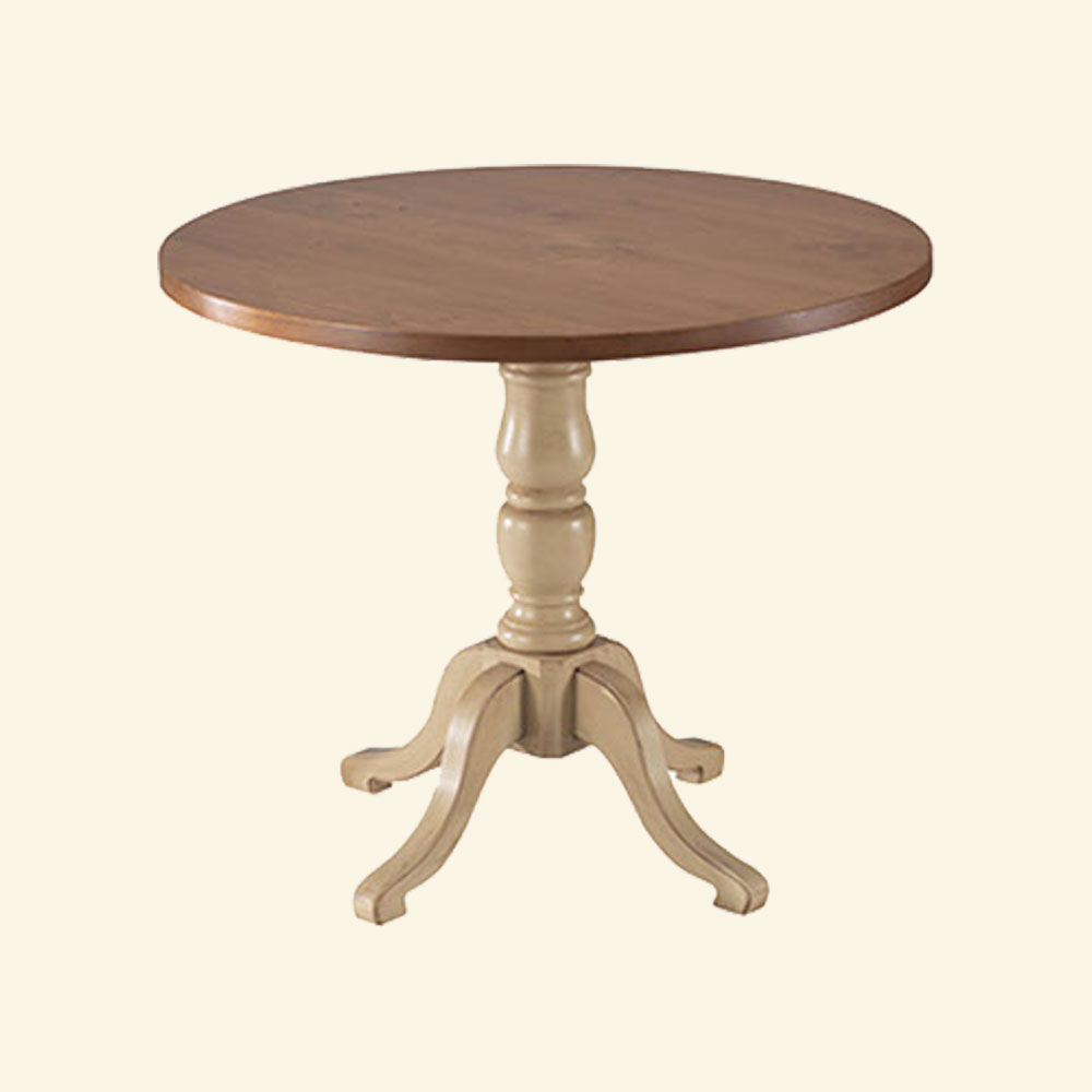 French Country 36 inch Round Bistro Dining Table