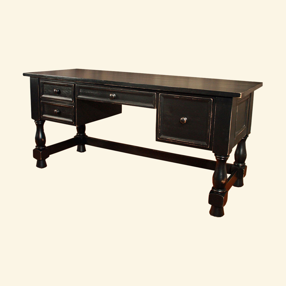 French Country Turned Leg Desk