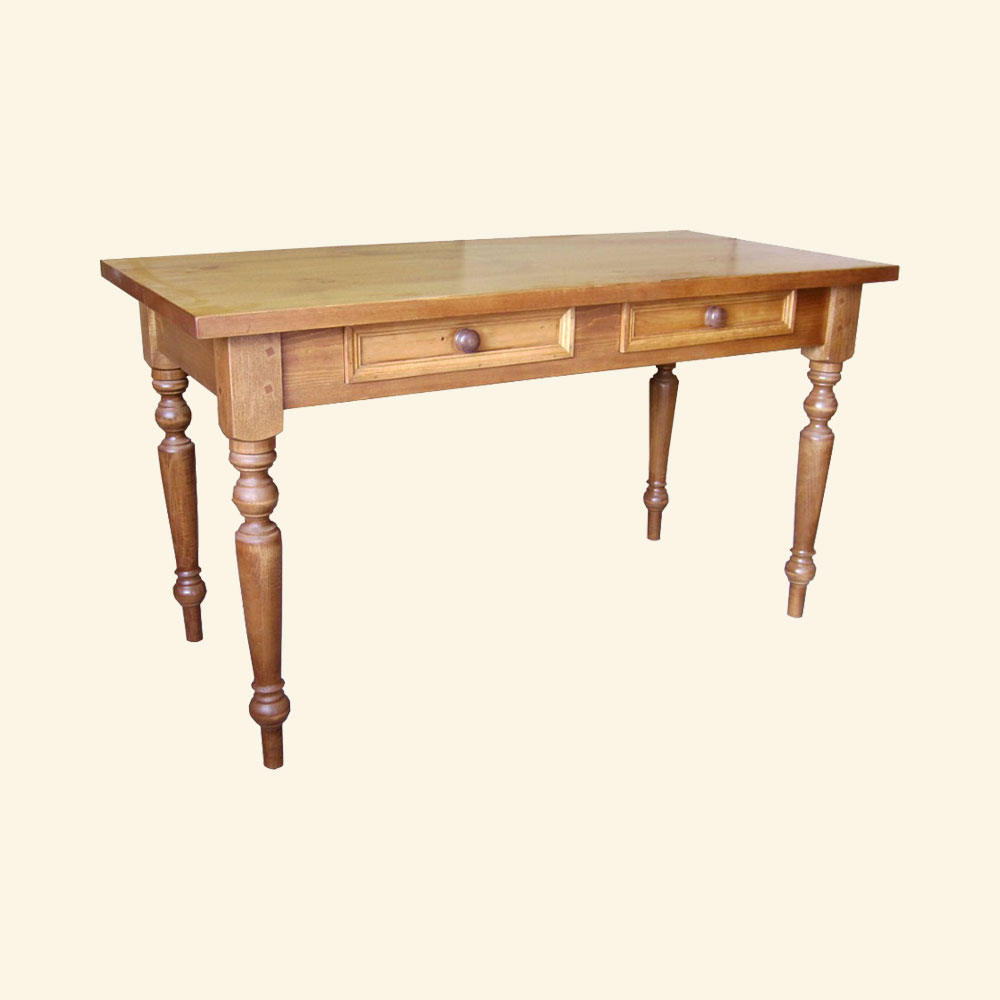 French Country Writing Table, Natural