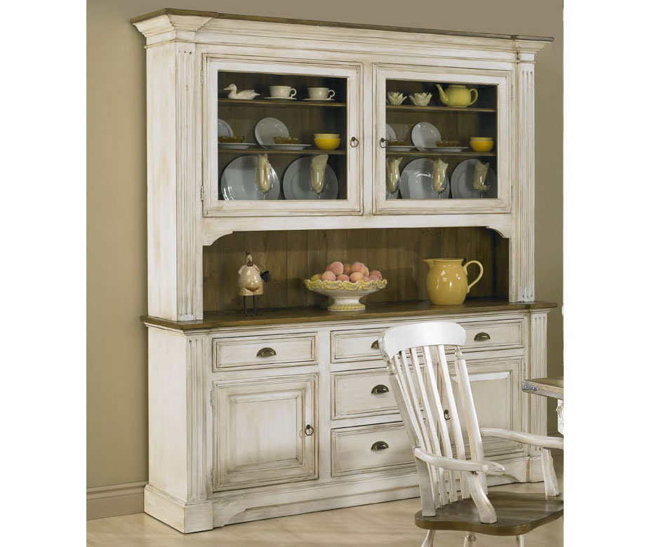 French Provincial Hutch painted