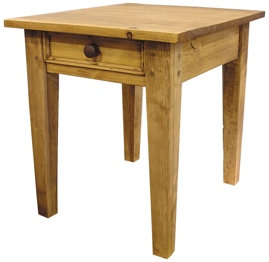 Square Leg End Table stained