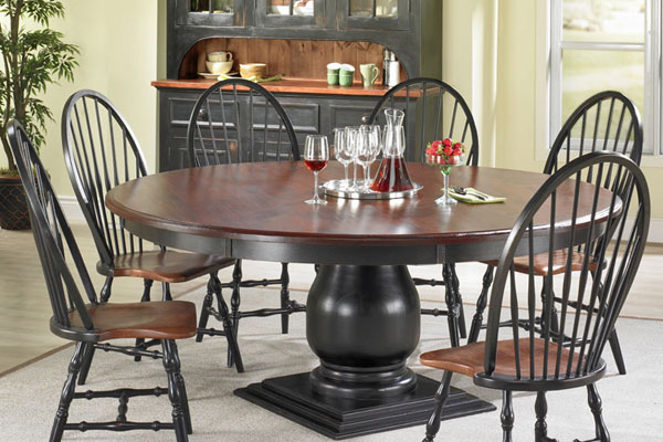 French Country 72 Pedestal Table, Set