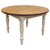 French Country 48 Round Table with 2 Extensions