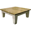 48 inch Square Coffee Table stained Gray