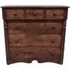 French Country Bonnet Chest Dresser Walnut stain