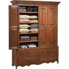 Country French Armoire, Bi-fold Doors