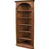 Domed Corner Bookcase, stained