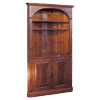 French Country Domed Corner Cupboard stained