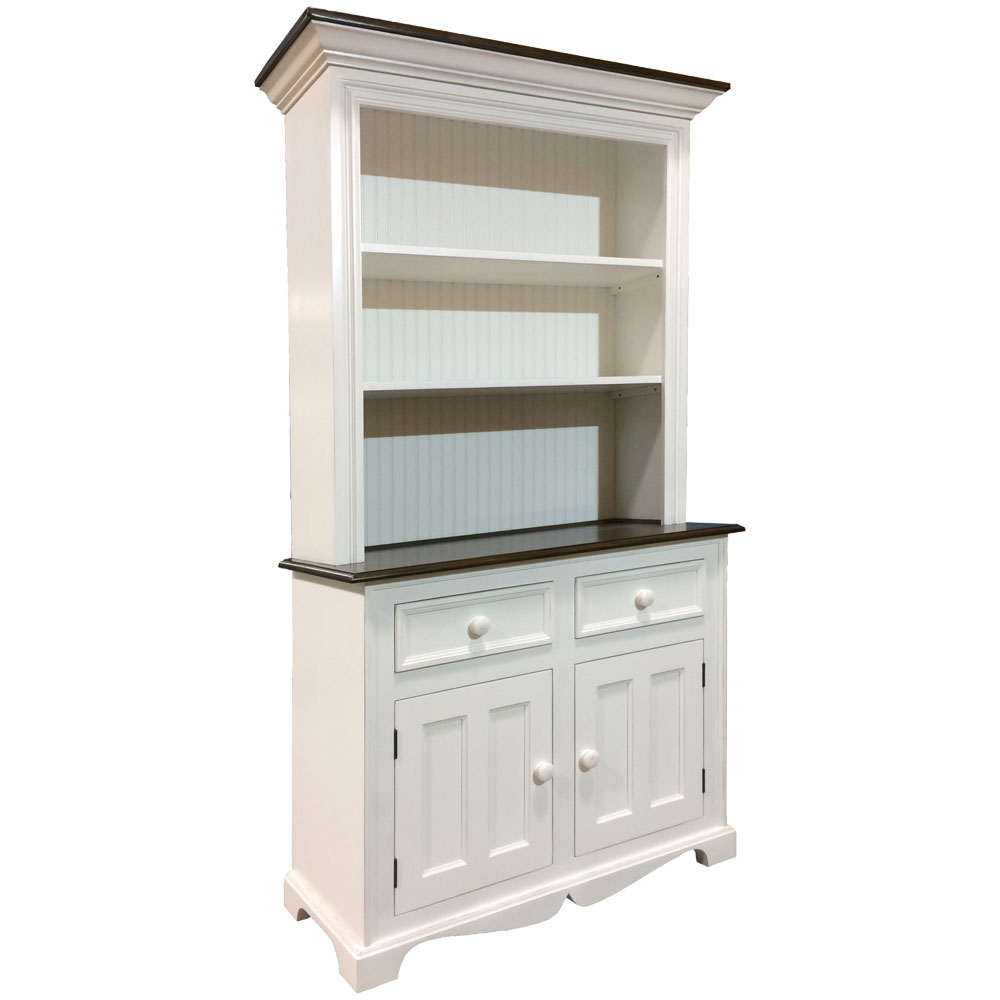 2 Door Open Shelf Stepback Cupboard