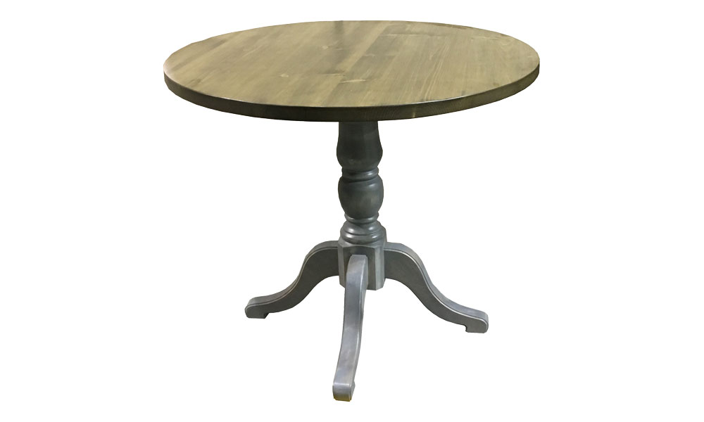 36 Round Bistro Table, Coastal Gray