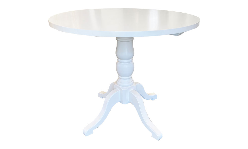 36 Round Bistro Table Painted White