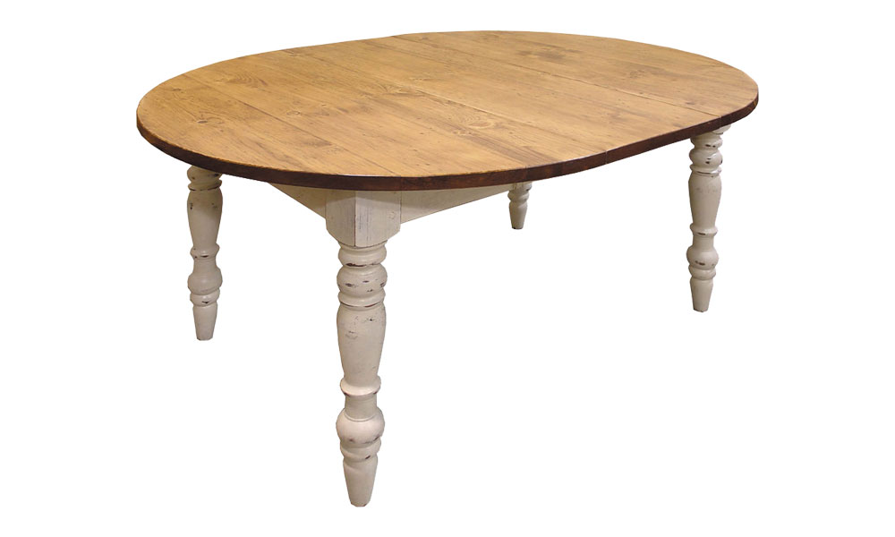 48 inch Round Farm Table with 15 inch Extension