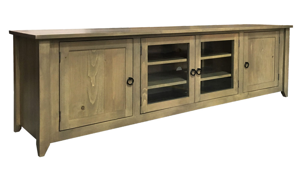 Bass Harbor Media Console, stained Natural