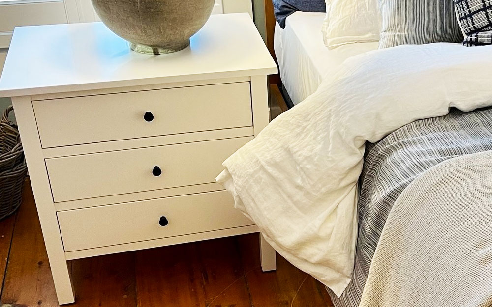 Farmhouse Three Drawer Nightstand