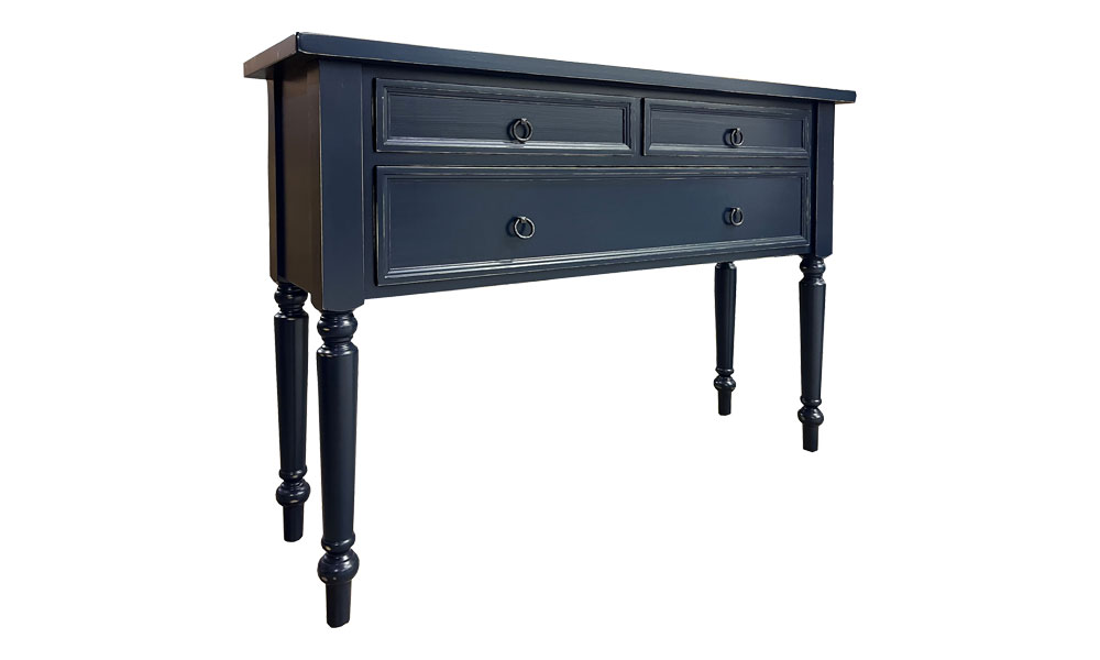 Console Table, painted Black