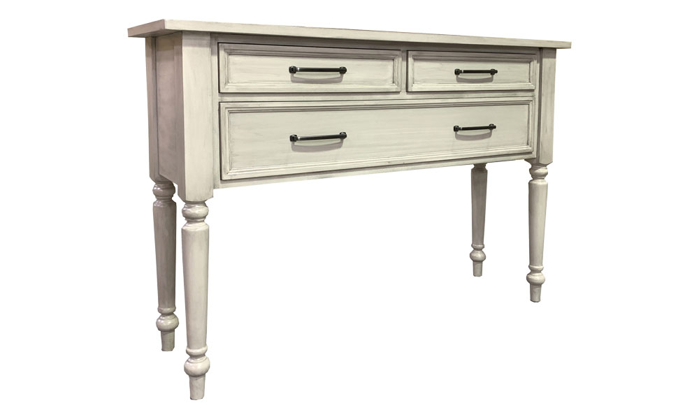 Console Table, painted Silver Glaze