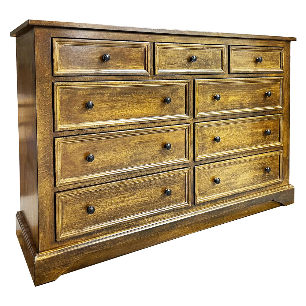 French Provincial Dresser, stained Caramel