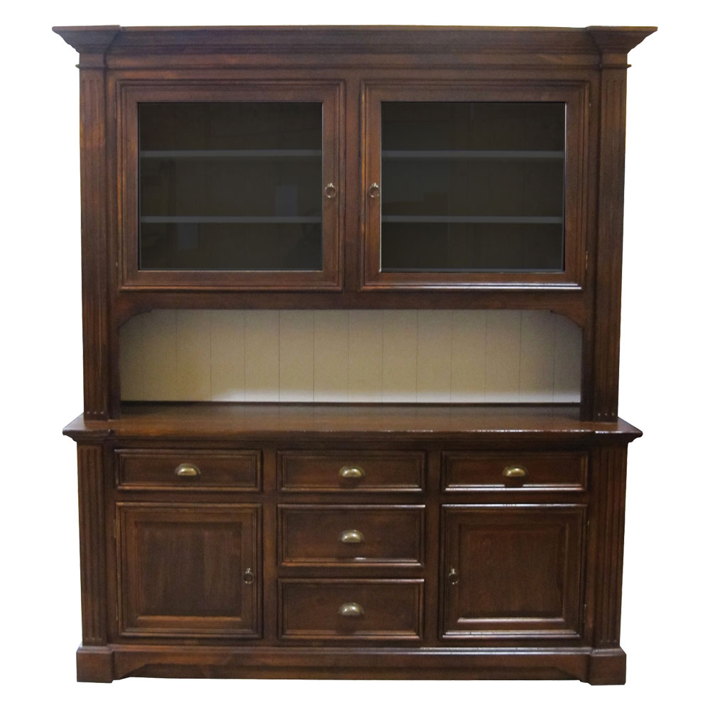 French Provincial Hutch, stained in Sequia Aged Finish