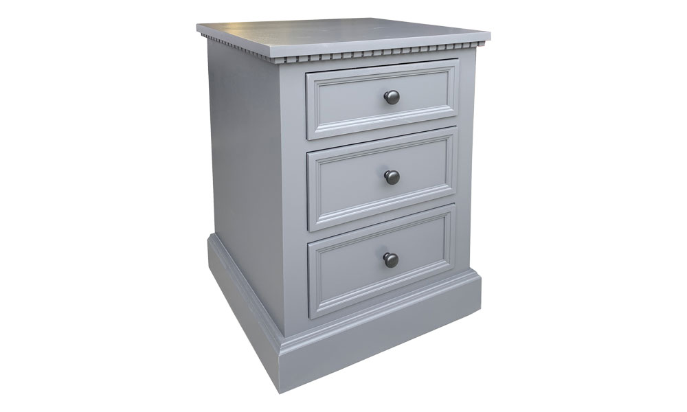 French Provincial Nightstand, painted Gray