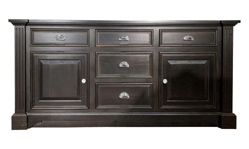 French Provincial Buffet stained Black