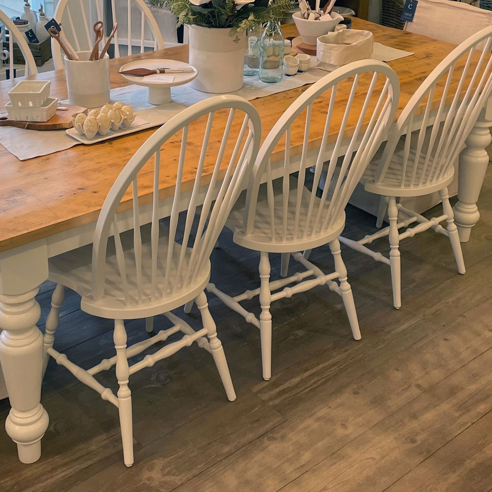 Barrel Windsor Chair, painted White