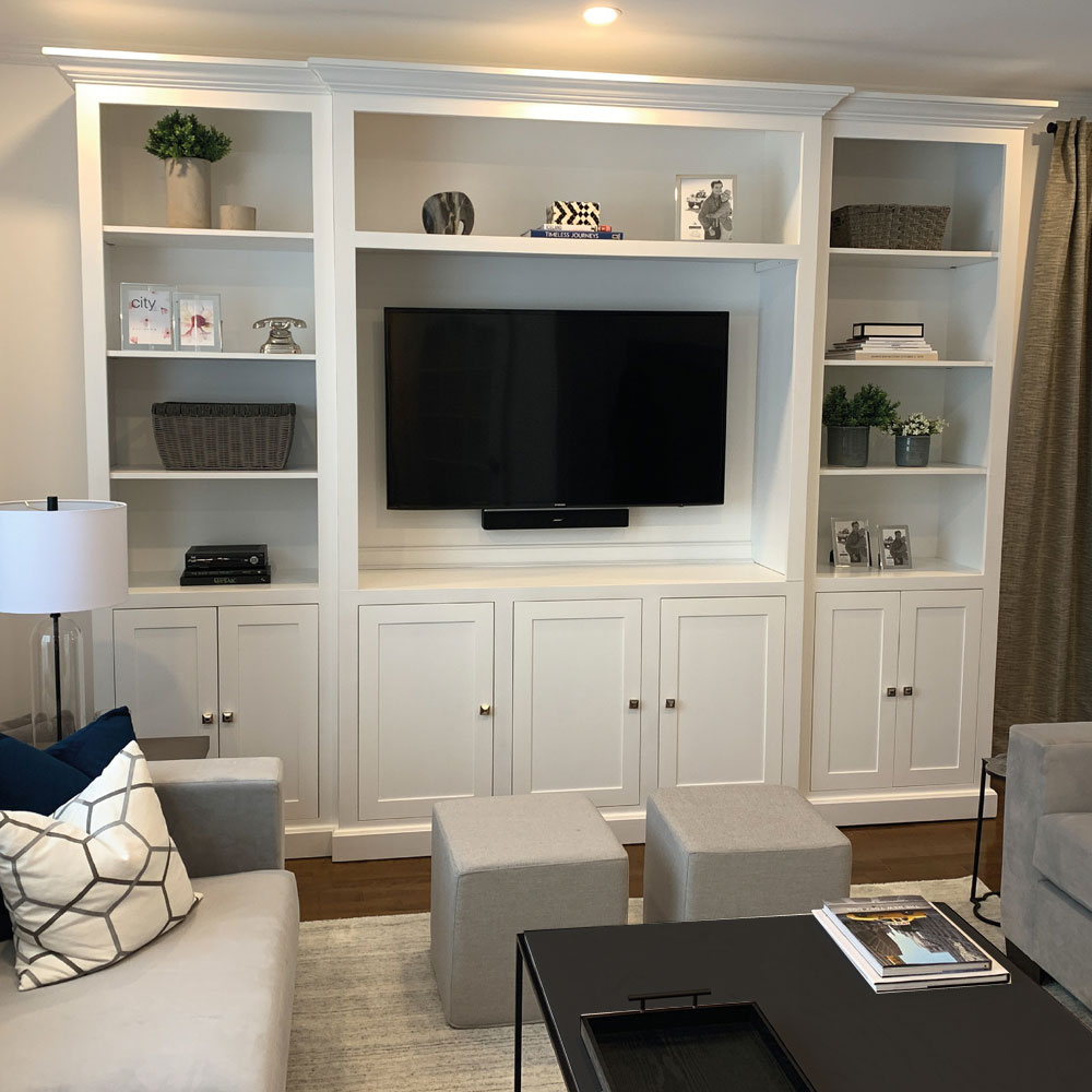 Custom Media TV Center Wall Unit