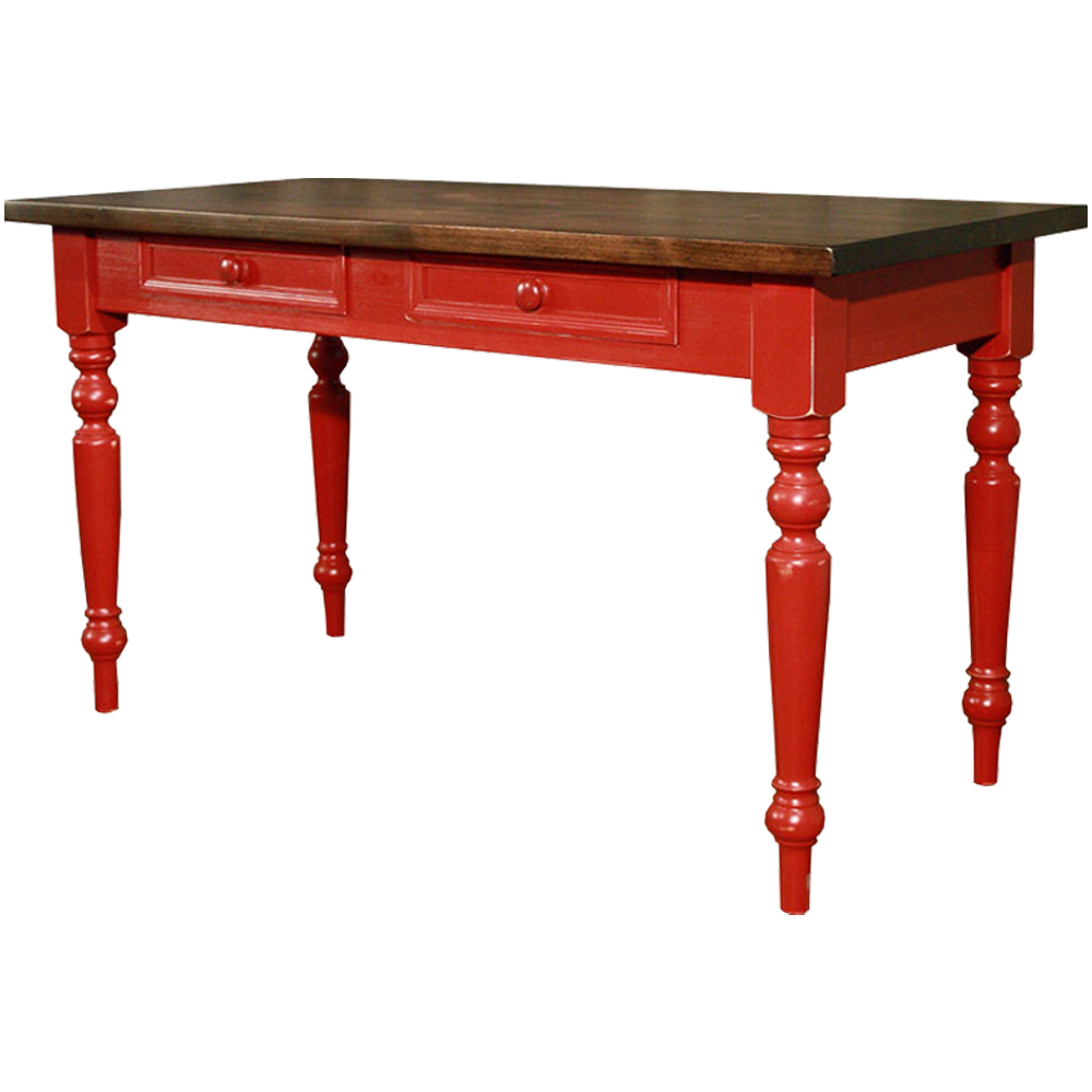 Writing Table, painted York Red