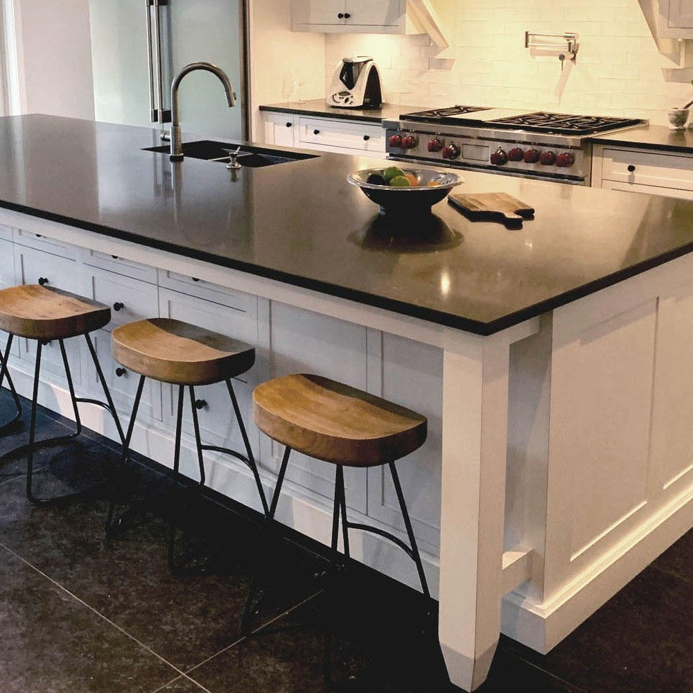 Kitchen Island, Custom Built, painted White