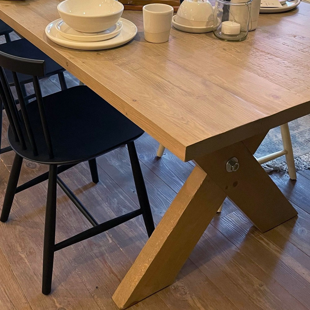 X base cottage dining table