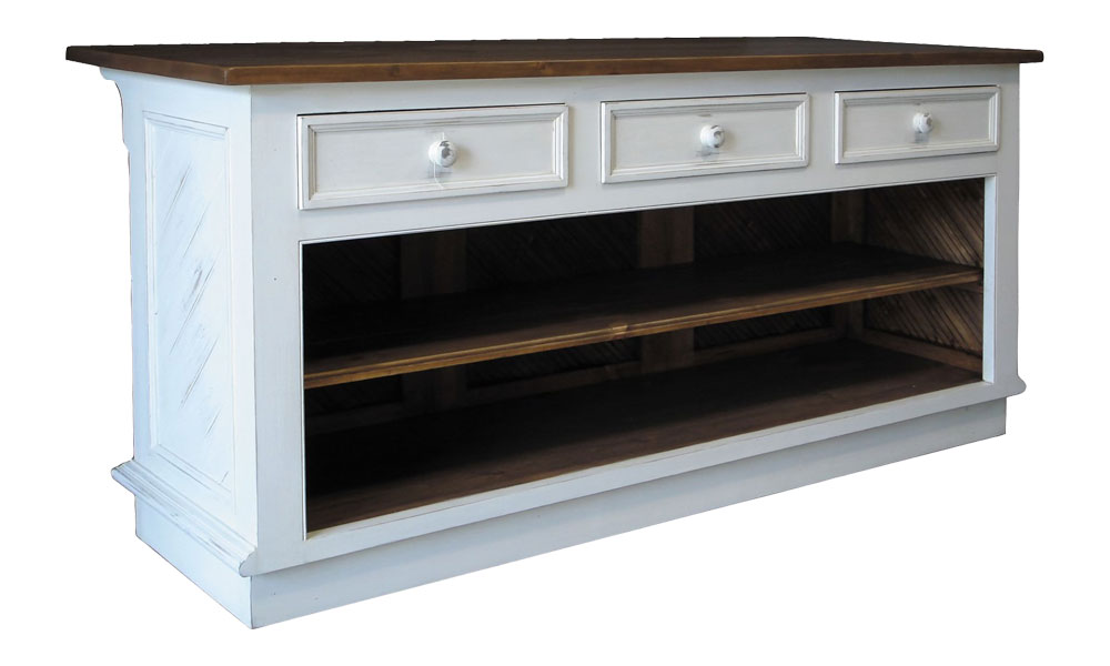 Kitchen Island with Horizontal Drawers