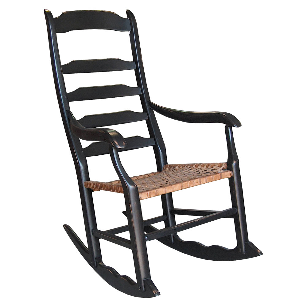 French Country Ladderback Rocking Chair