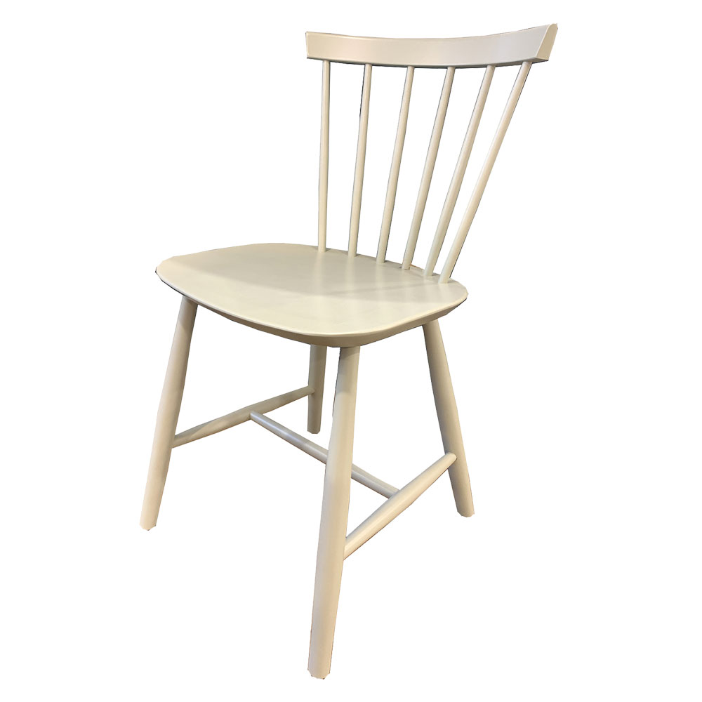 Modern Windsor Side Chair, Champlain White