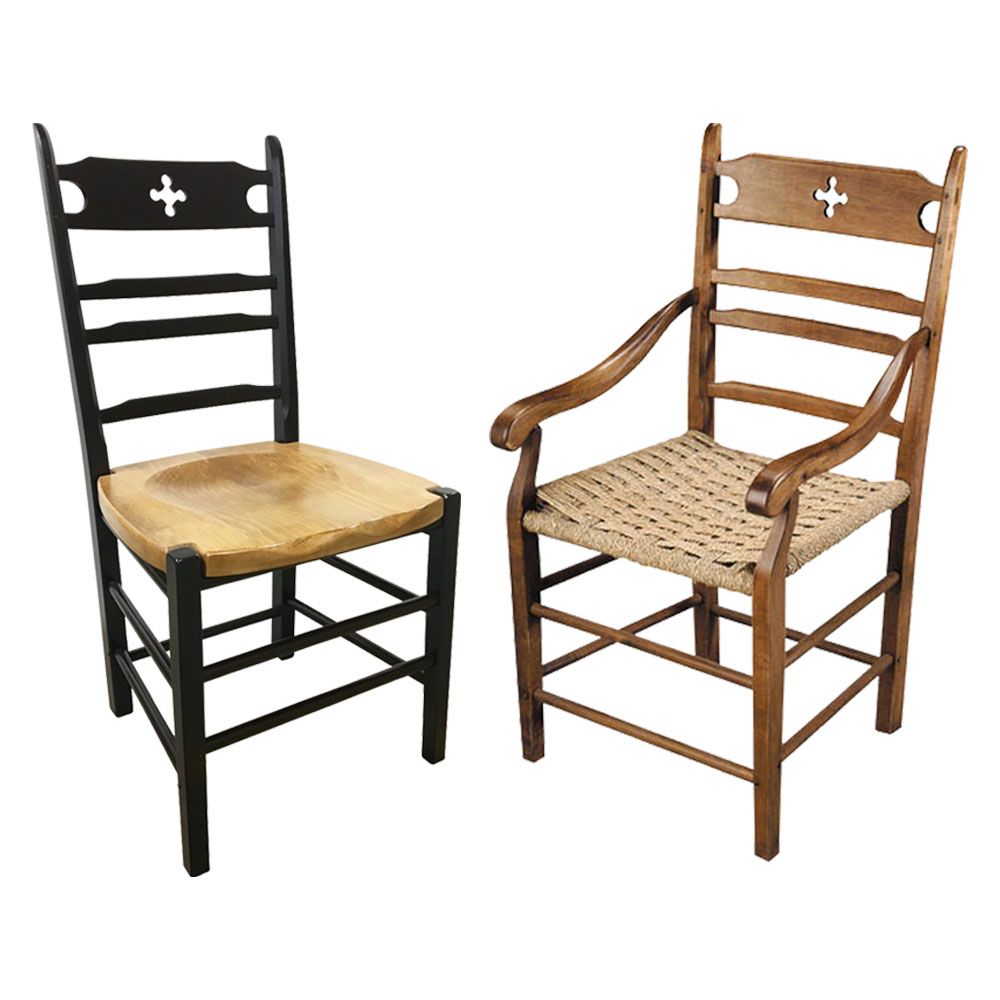 French Country Paysanne Side Chair and Arm Chair