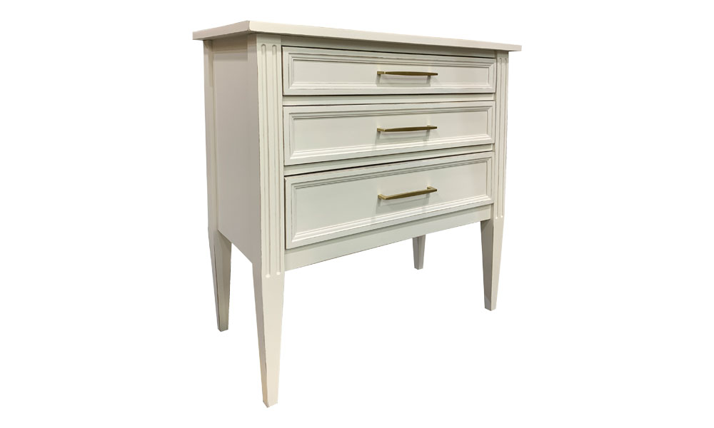 Provincial Three Drawer End Table