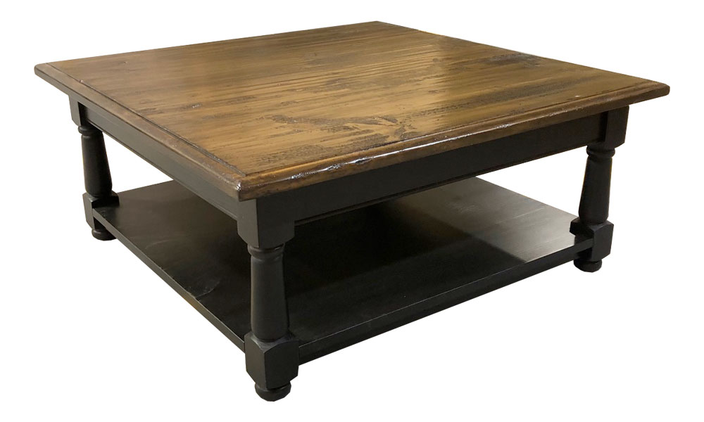 French Country Seal Cove Coffee Table, stained Coffee