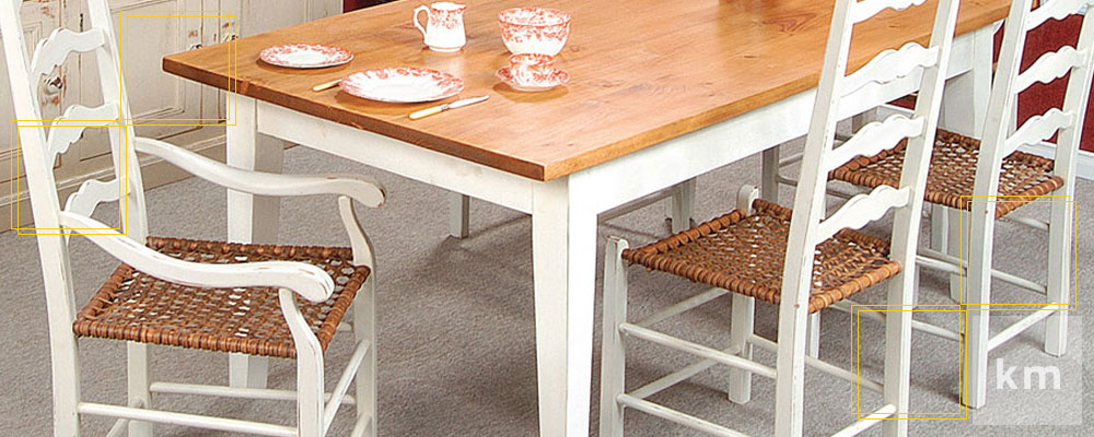 Tapered Leg Farm Table