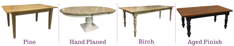 French Country Farm Table Top Styles