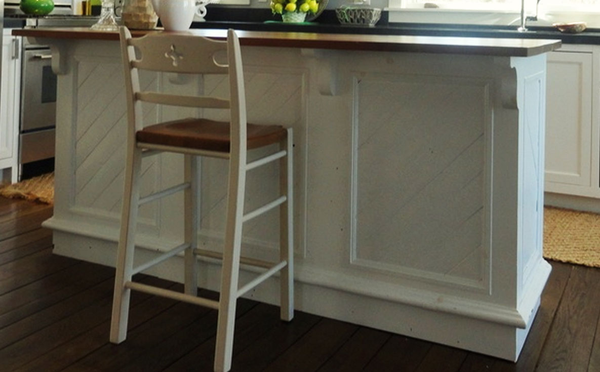 Kitchen Island with Vertical Drawers